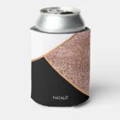 Roos Glitter Geometric Blikjeskoeler (Blikje Achterkant)