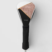 Roos Glitter Geometric Golfheadcover (Voorkant)