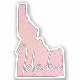 Roos Glitter Idaho State Sticker