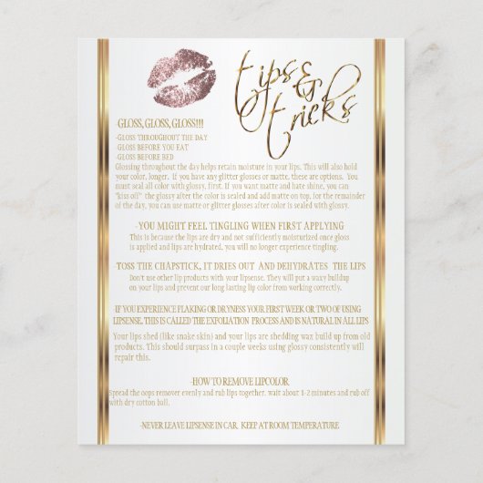 Roos Glitter Lip Instructies 2 Flyer (Achterkant)