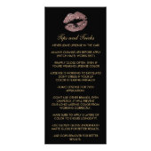 Roos Glitter Lipstick instructies Reclamekaart (Achterkant)