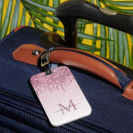Roos Glitter maakt een persoonlijk monogram en een Bagagelabel