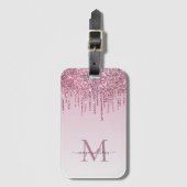 Roos Glitter maakt een persoonlijk monogram en een Bagagelabel (Voorkant (verticaal))