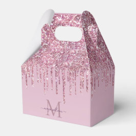 Roos Glitter maakt een persoonlijk monogram en een Bedankdoosjes