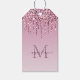 Roos Glitter maakt een persoonlijk monogram en een Cadeaulabel
