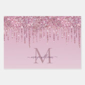 Roos Glitter maakt een persoonlijk monogram en een Inpakpapier Vel (Voorkant)