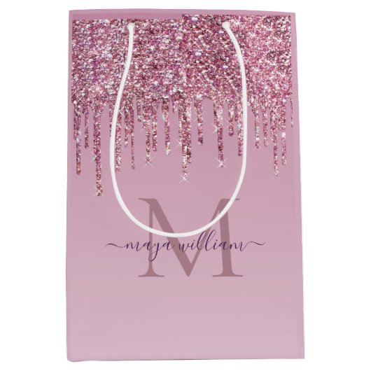 Roos Glitter maakt een persoonlijk monogram en een Medium Cadeauzakje (Voorkant)