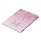 Roos Glitter maakt een persoonlijk monogram en een Notitieblok (Linkerzijde)