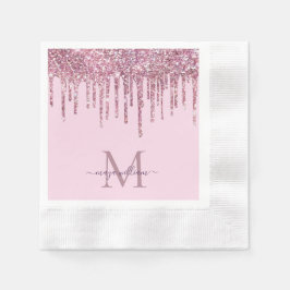 Roos Glitter maakt een persoonlijk monogram en een Servet