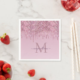 Roos Glitter maakt een persoonlijk monogram en een Servet
