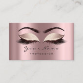 Roos Glitter Makeup Artist Lashes Extension Spark Visitekaartje (Voorkant)