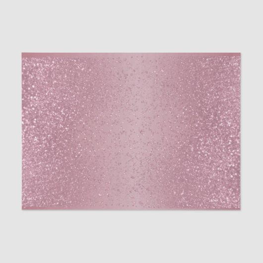 Roos Glitter over Ombre Roos Achtergrond Tissuepapier (Voorkant)