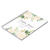 Roos & Glitter Personalized Scriptjournaal Notitieboek (Linkerzijde)