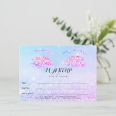Roos Glitter Princess Make-up Certificaat Cadeau (Staand voorkant)