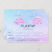 Roos Glitter Princess Make-up Certificaat Cadeau (Voorkant / Achterkant)