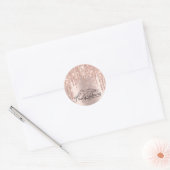 Roos Glitter Spark Beauty Bboddy Sclupting Logo Ronde Sticker (Envelop)