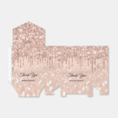 Roos Glitter Sweet 16th Bridal Beauty Shop Bedankdoosjes (Uitgevouwen)