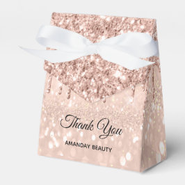 Roos Glitter Sweet 16th Bridal Beauty Shop Bedankdoosjes