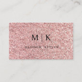 Roos Glitter Visitekaartje (Voorkant)