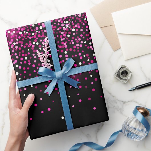 Roos Glitter Wrapping Paper Cadeaupapier