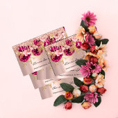 Roos GlitterDrip Logo QRCode van de Banner Visitekaartje