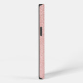 Roos glitters schitteren iPhone hoesje (Rechterkant)
