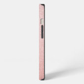 Roos glitters schitteren iPhone hoesje (Linkerkant)