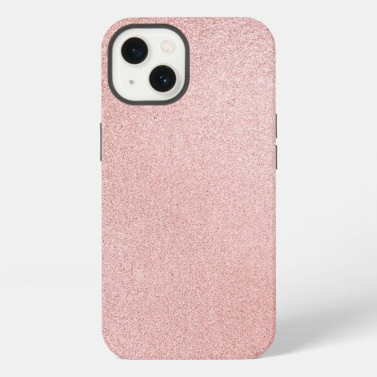 Roos glitters schitteren iPhone hoesje (Achterkant)