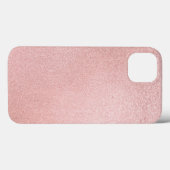 Roos glitterspleet Case-Mate iPhone case (Achterkant (horizontaal))