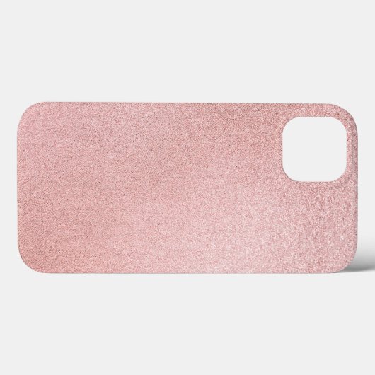 Roos glitterspleet Case-Mate iPhone case (Achterkant (horizontaal))