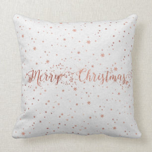 Roos Gol Pink Silver Grey Kraft Merry kerst Kussen