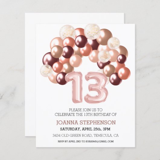 Roos Gold 13e budgetreserveratienummer (Voorkant / Achterkant)