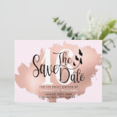 Roos Gold 16e verjaardag Save The Date (Staand voorkant)