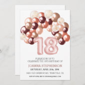 Roos Gold 18e ballonherkenningsnummer Kaart (Voorkant / Achterkant)