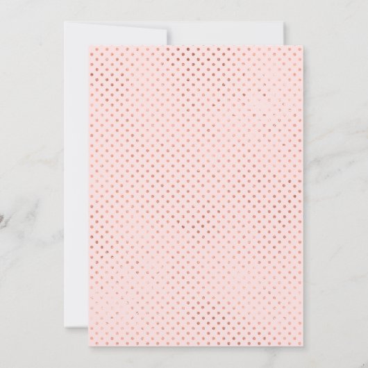 Roos Gold 19e verjaardag Folie uitnodiging tot het (Achterkant)