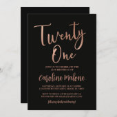 Roos Gold 21-daagse uitnodiging (Voorkant / Achterkant)