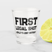 Roos Gold 22st ,21st Birthday Shot Glass Shot Glas (Voorkant)