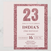 roos Gold 23e verjaardag Kaart (Voorkant / Achterkant)