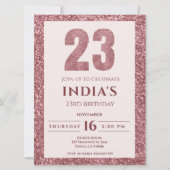 roos Gold 23e verjaardag Kaart (Voorkant)