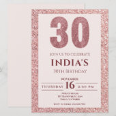 roos Gold 30e verjaardag Kaart (Voorkant / Achterkant)