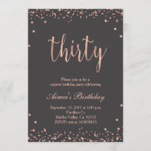 Roos Gold 30e verjaardag uitnodiging