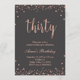 Roos Gold 30e verjaardag uitnodiging
