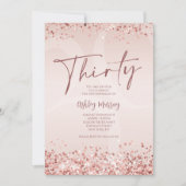 Roos Gold 30e verjaardag voor vrouwen Kaart (Voorkant)