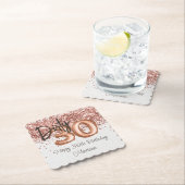 Roos Gold 30ste verjaardagsfeestje Kartonnen Onderzetters (Insitu)