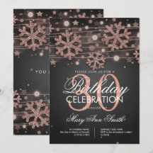 Roos Gold 30th Birthday Winter Glitter Glam