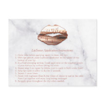 Roos Gold 3D Lips Marble Makeup Instruction Tips