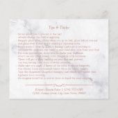 Roos Gold 3D Lips Marble Makeup Instruction Tips Flyer (Achterkant)