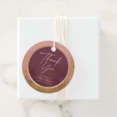 Roos Gold 40e verjaardag Bedankjes Labels (In situ)