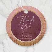 Roos Gold 40e verjaardag Bedankjes Labels (Voorkant)