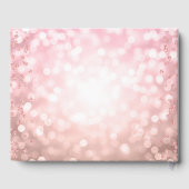 Roos Gold 40th Birthday Floral Glam Lights Gastenboek (Achterkant)